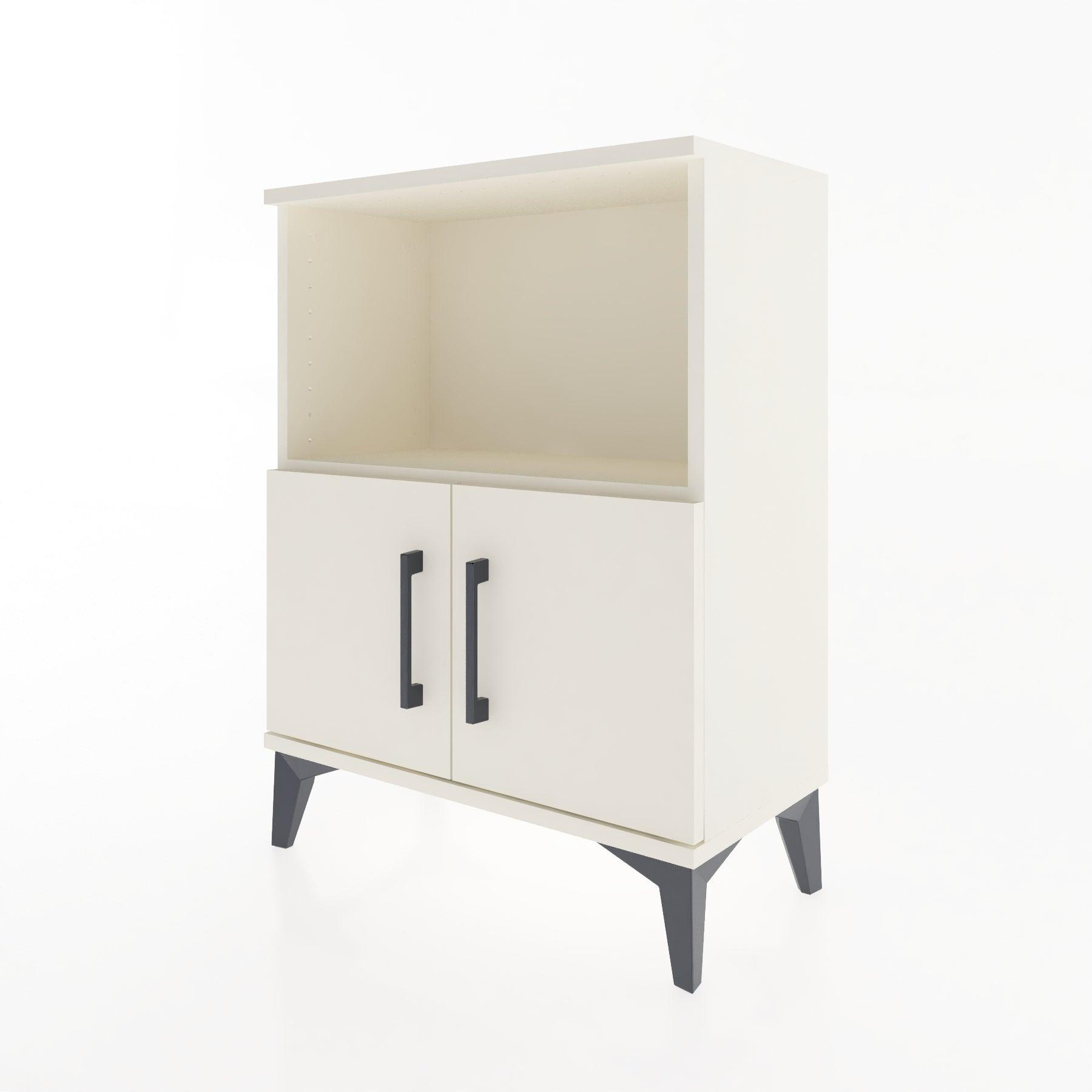 Woodntry Modular Nightstand Moonstone 60x30x68 cm with Cover and Shelf KR12-1