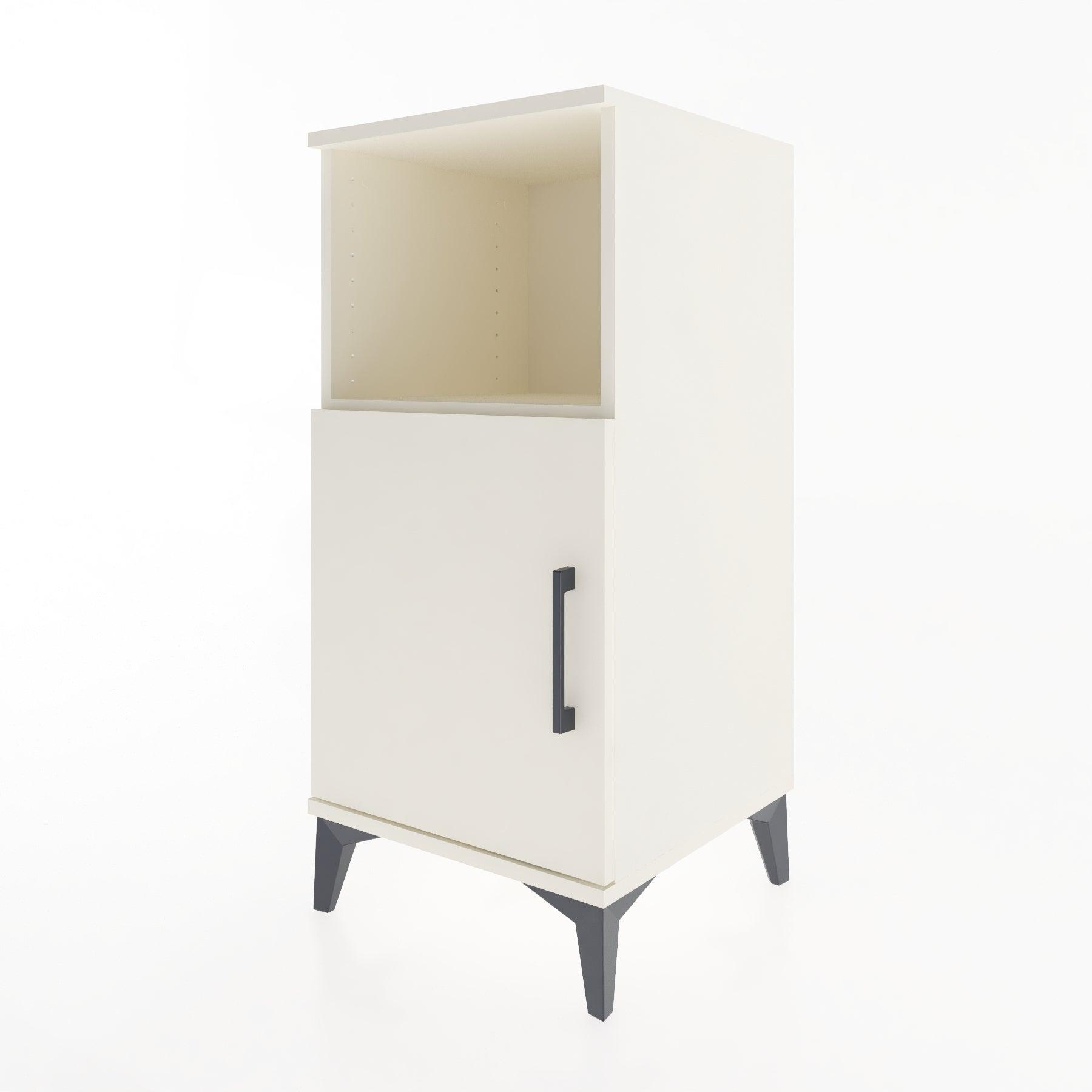 Woodntry Modular Nightstand Moonstone 44x44x84 cm with Cover and Shelf KR34-1