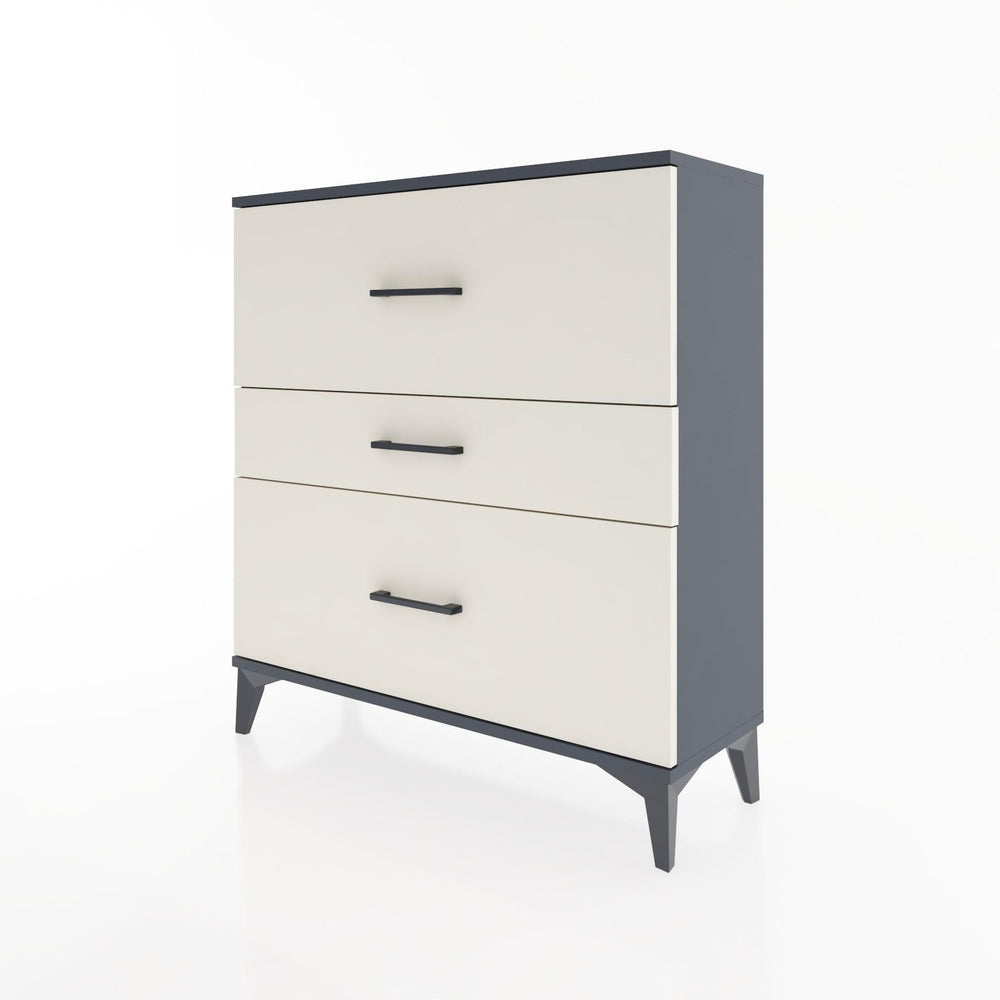 Woodntry Modüler Şifonyer Antrasit 88x30x84 cm Çekmeceli C12-2