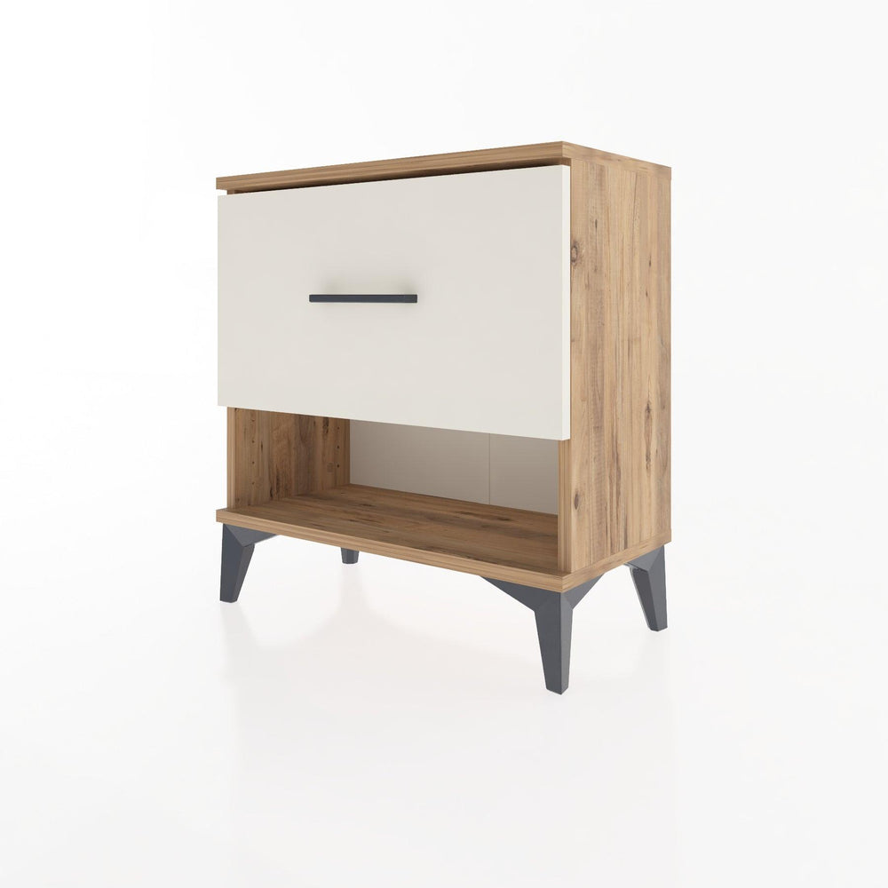 Woodntry Modular Nightstand Pine 60x30x52 cm with Drawers and Shelves CR12-3