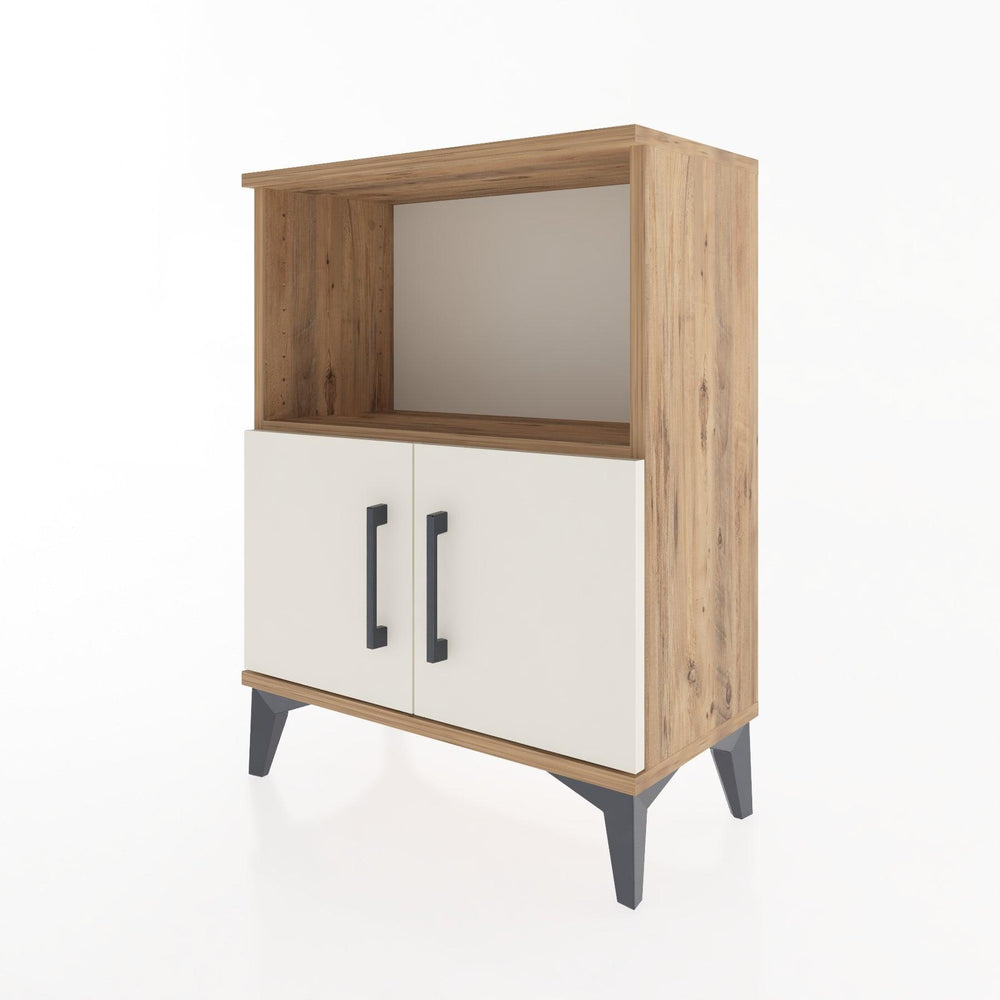 Woodntry Modular Nightstand Pine 60x30x68 cm with Cover and Shelf KR12-3
