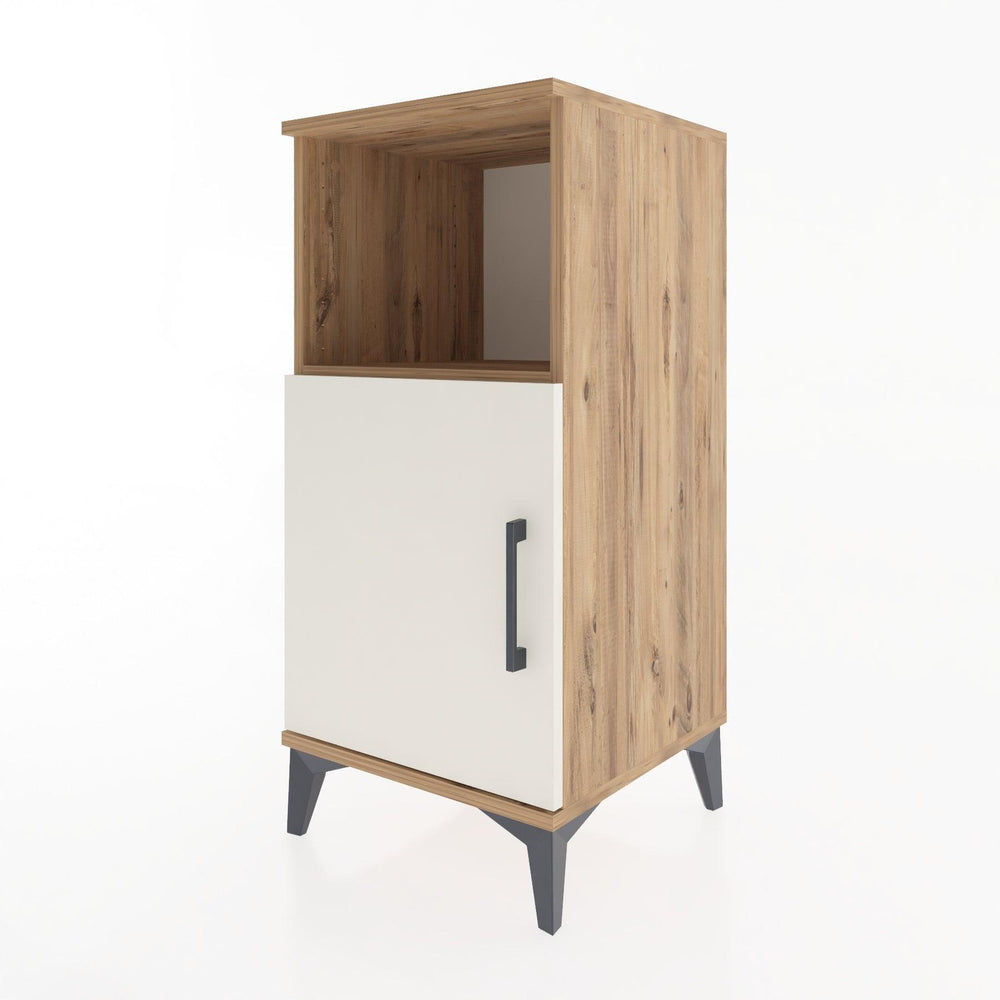 Woodntry Modular Nightstand Pine 44x44x84 cm with Cover and Shelf KR34-3