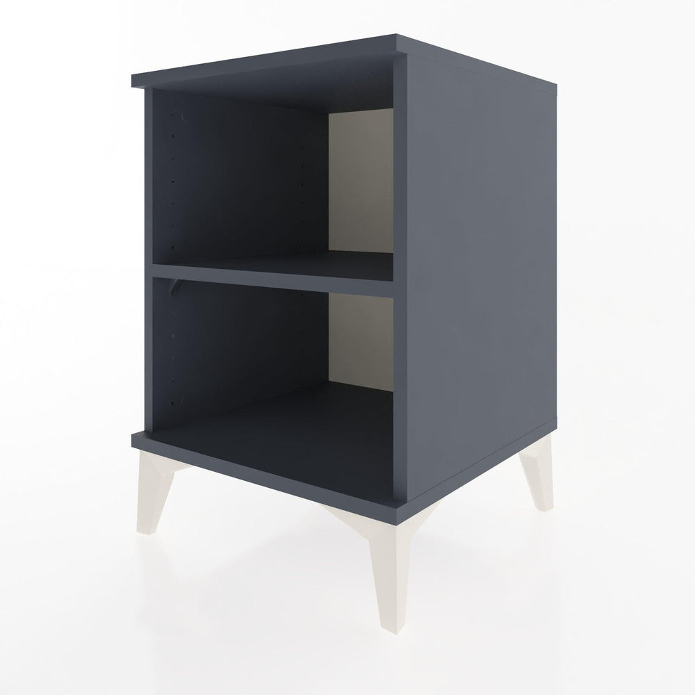 Woodntry Modular Nightstand Anthracite 44x44x52 cm with Shelf R12-2