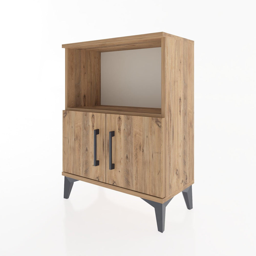 Woodntry Modular Nightstand Pine 60x30x68 cm with Cover and Shelf KR12-3