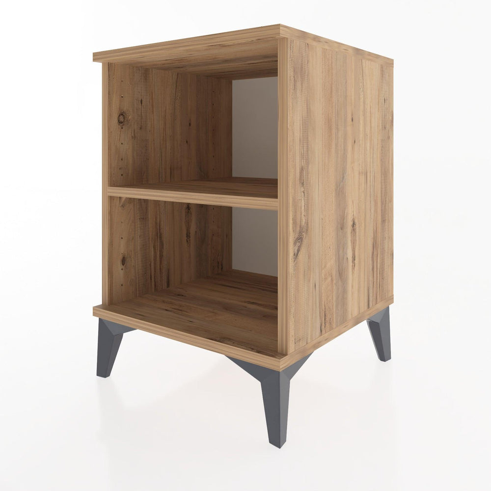 Woodntry Modular Nightstand Pine 44x44x52 cm with Shelf R12-3