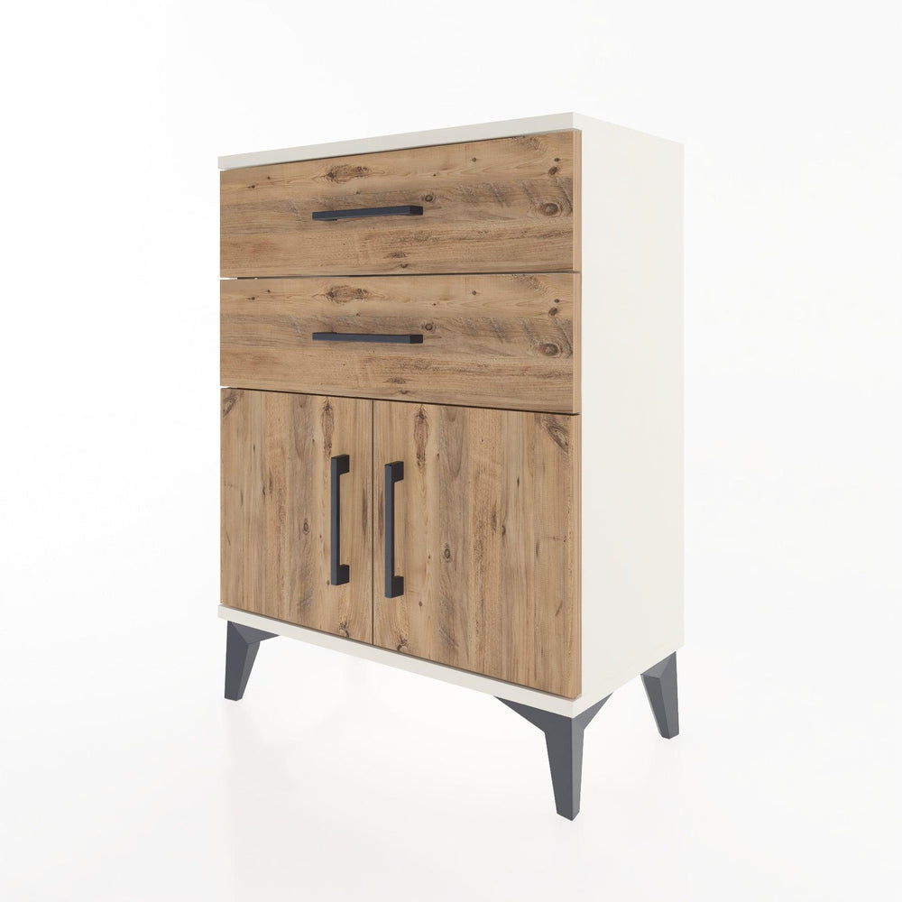 Woodntry Modular Nightstand Moonstone 60x30x68 cm with Cover and Drawer KC13-1