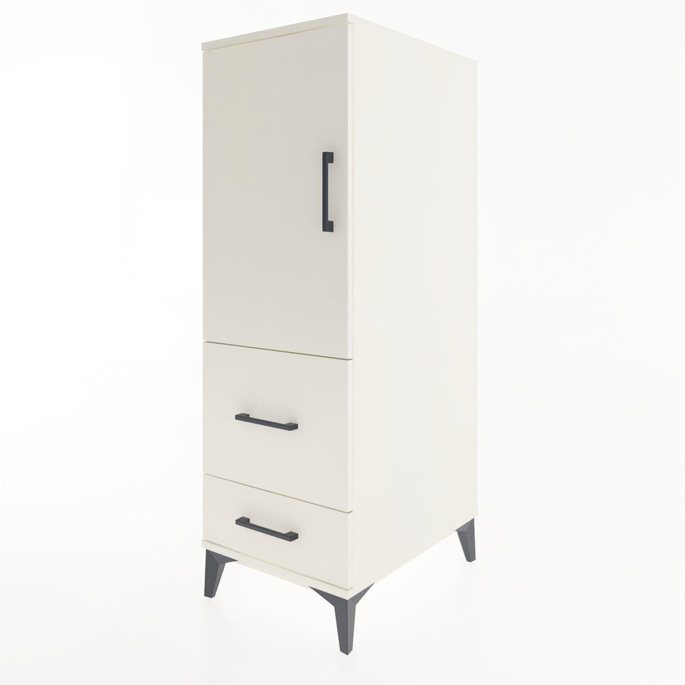 Woodntry Modular Cabinet Moonstone 44x30x122 cm with Doors and Drawers KC113-1