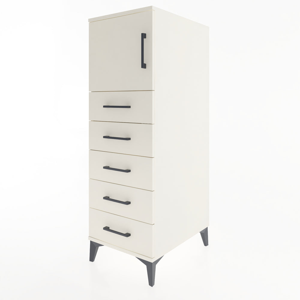 Woodntry Modular Cabinet Moonstone 44x59x122 cm with Doors and Drawers KC63-1