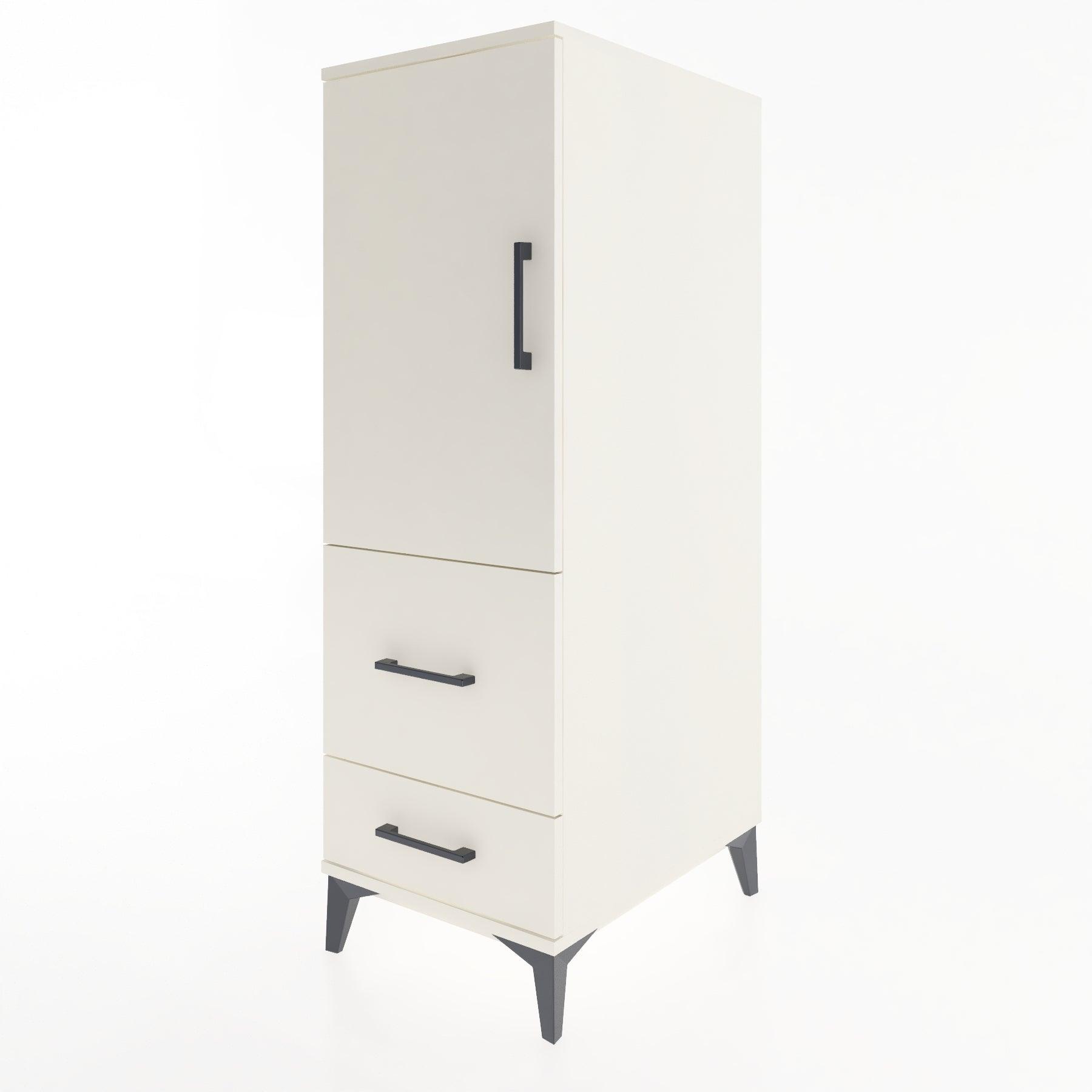 Woodntry Modular Cabinet Moonstone 44x59x122 cm with Doors and Drawers KC113-1