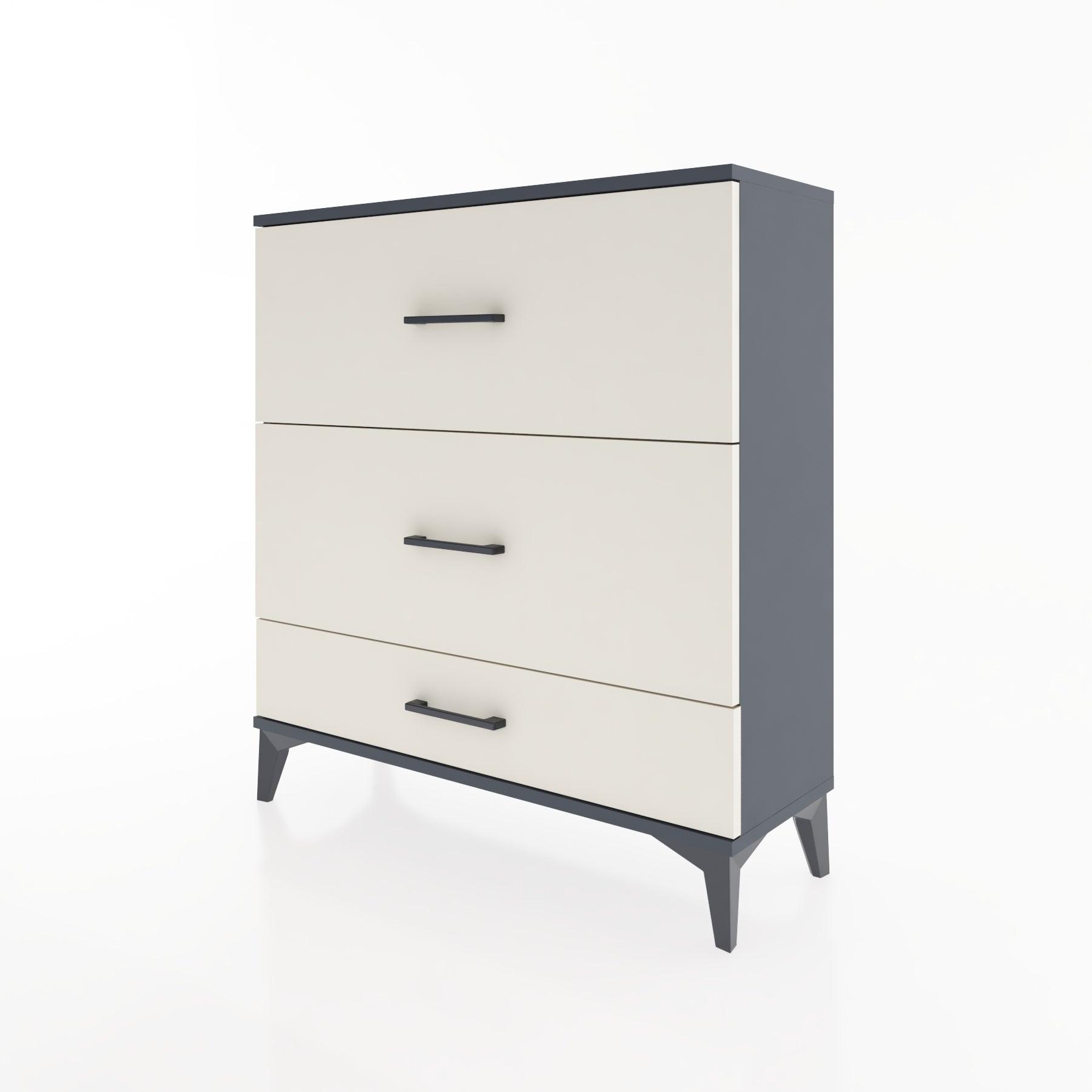 Woodntry Modular Dresser Anthracite 88x30x84 cm Drawer C13-2