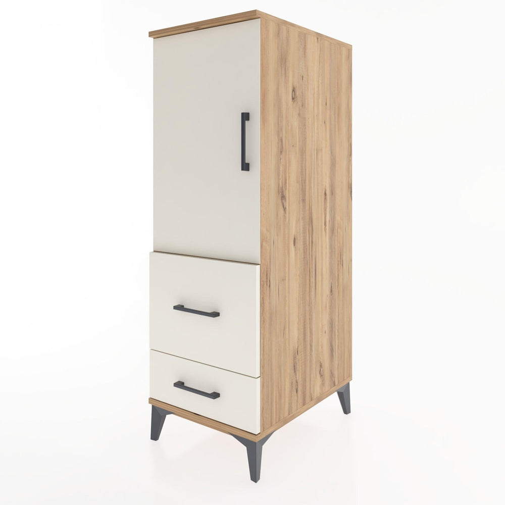 Woodntry Modular Cabinet Pine 44x30x122 cm with Doors and Drawers KC13-3