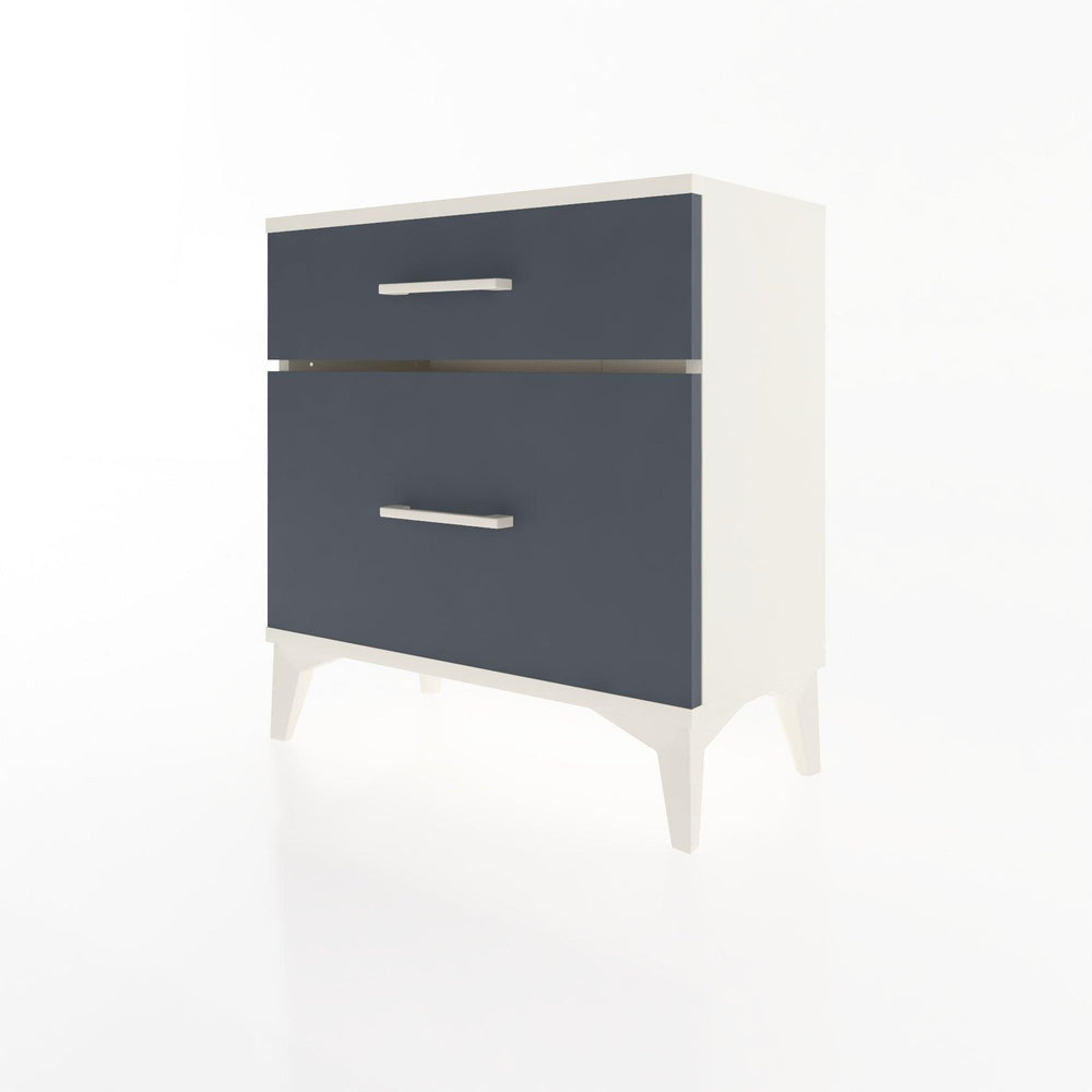 Woodntry Modular Nightstand Moonstone 60x30x52 cm with Drawer and Shelf CR14-1