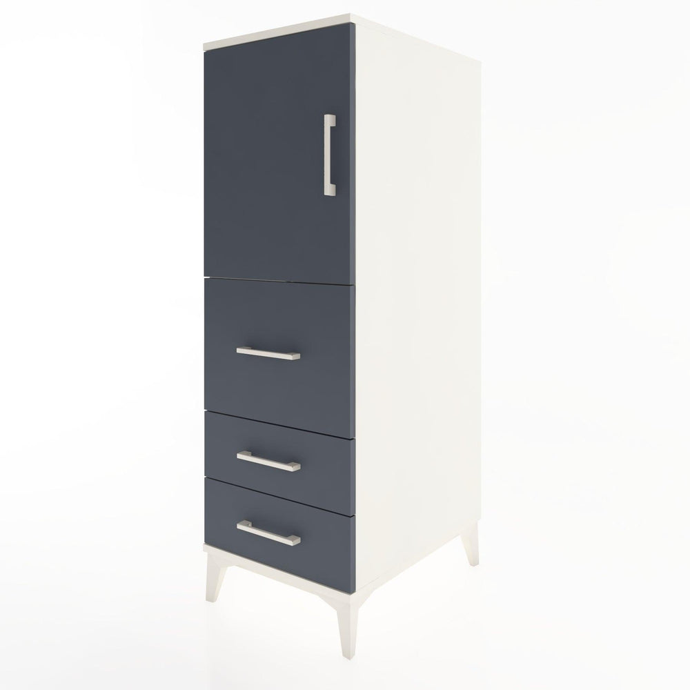 Woodntry Modular Cabinet Moonstone 44x30x122 cm with Doors and Drawers KC14-1
