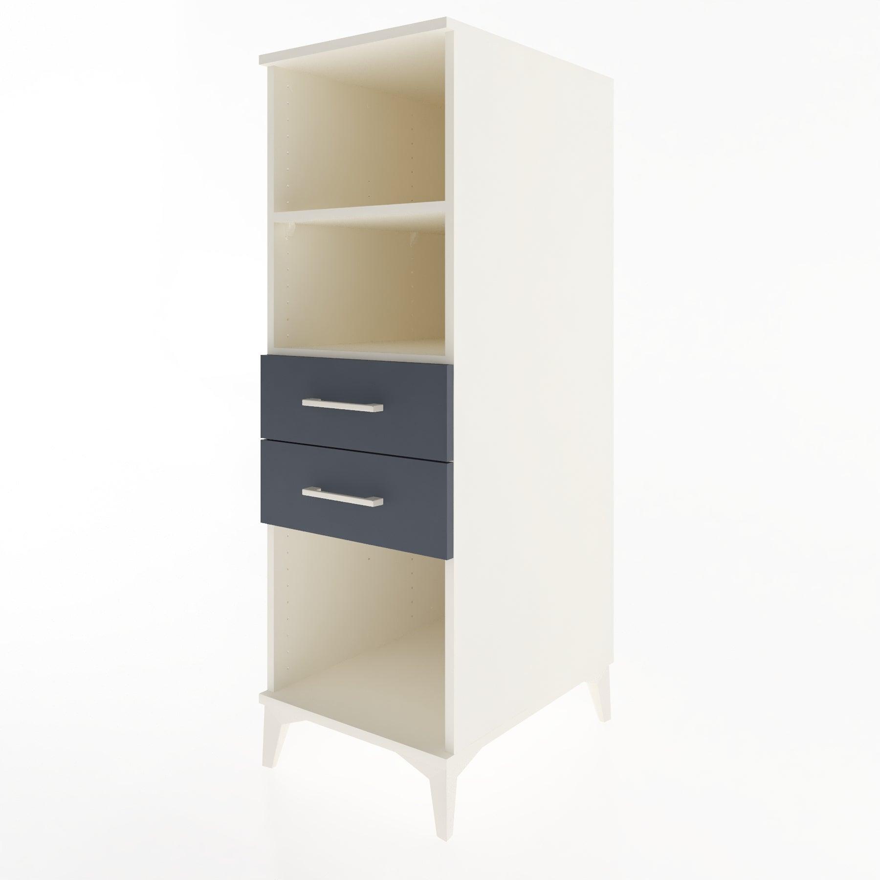 Woodntry Modular Cabinet Moonstone 44x59x122 cm with Drawers and Shelves CR114-1
