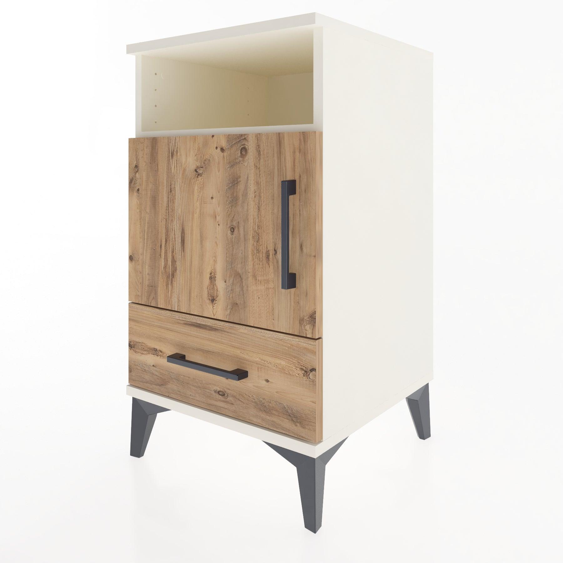 Woodntry Modular Nightstand Moonstone 44x44x68 cm Functional F14-1