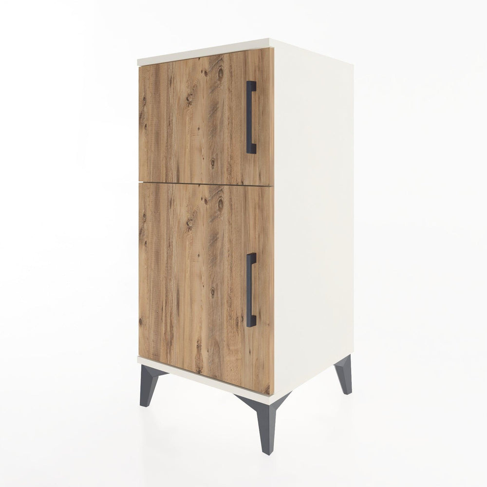 Woodntry Modular Nightstand Moonstone 44x44x84 cm with Lid K36-1