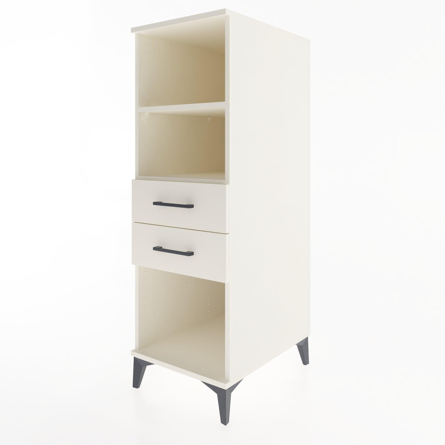 Woodntry Modular Cabinet Moonstone 44x59x122 cm with Drawers and Shelves CR114-1
