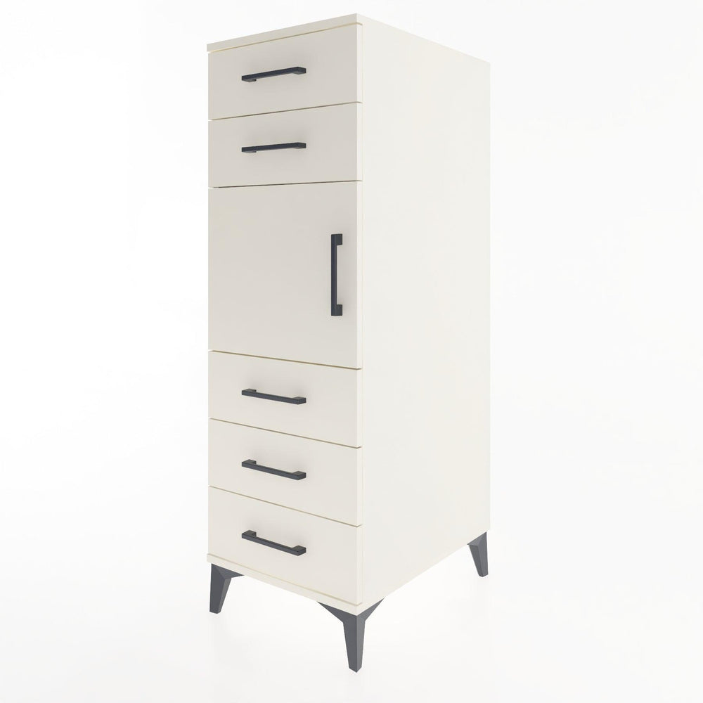 Woodntry Modular Cabinet Moonstone 44x30x122 cm with Doors and Drawers KC64-1