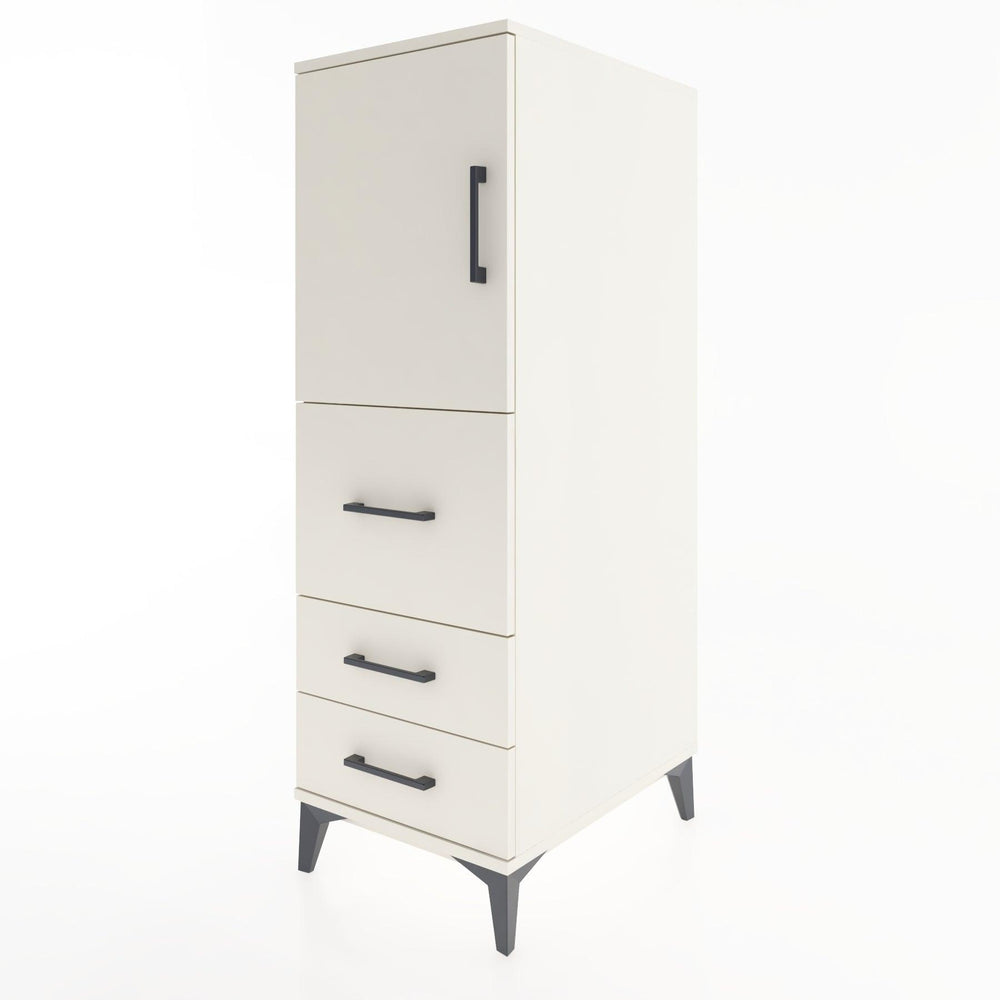 Woodntry Modüler Dolap Aytaşı 44x59x122 cm Kapaklı ve Çekmeceli KC14-1