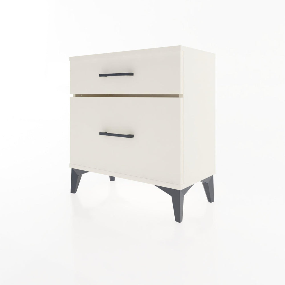 Woodntry Modular Nightstand Moonstone 60x30x52 cm with Drawer and Shelf CR14-1