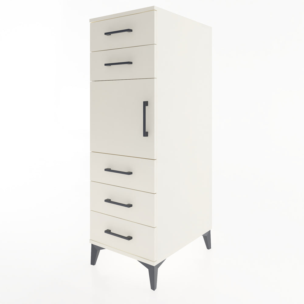 Woodntry Modular Cabinet Moonstone 44x59x122 cm with Doors and Drawers KC64-1