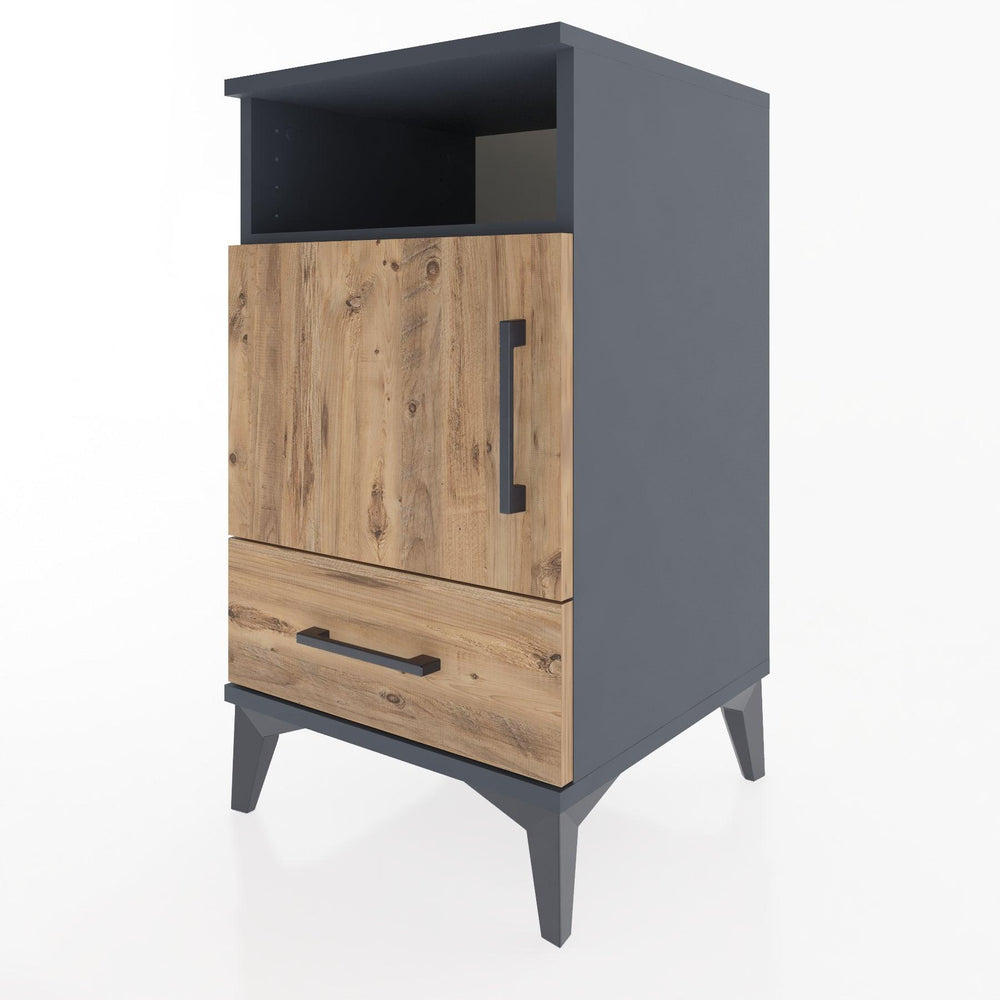Woodntry Modular Nightstand Anthracite 44x44x68 cm Functional F14-2