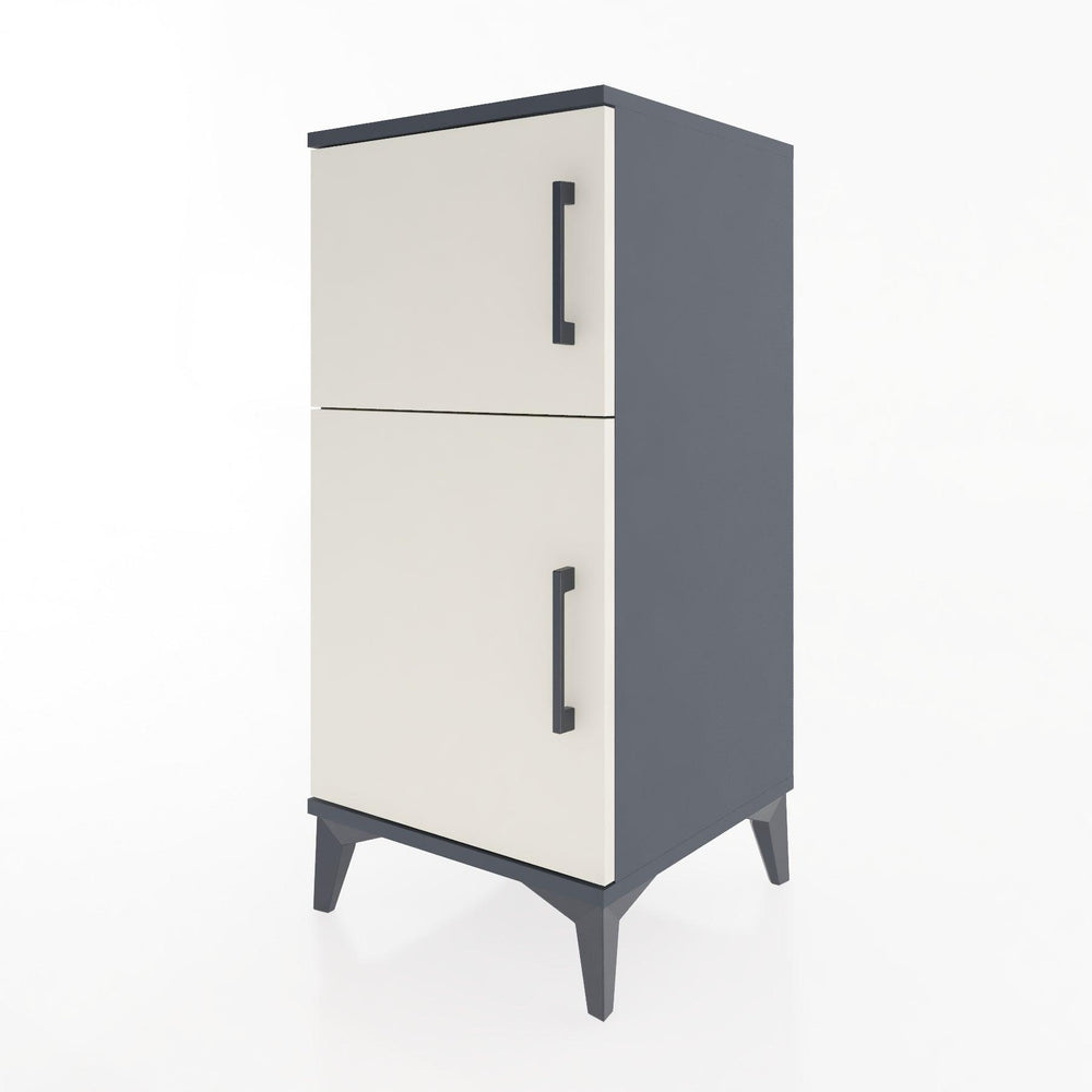 Woodntry Modular Nightstand Anthracite 44x44x84 cm Lidded K36-2