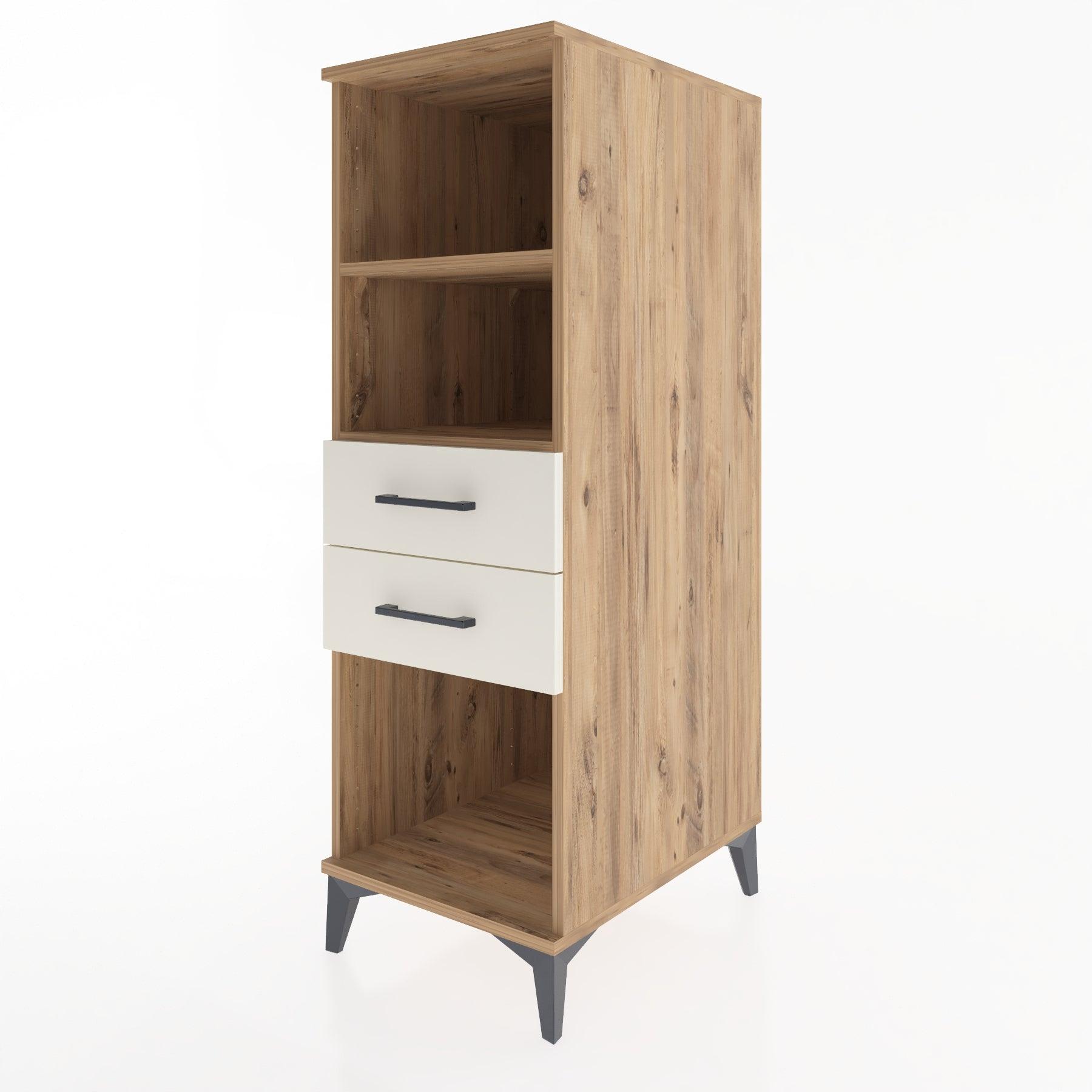 Woodntry Modular Cabinet Pine 44x59x122 cm with Drawers and Shelves CR114-3