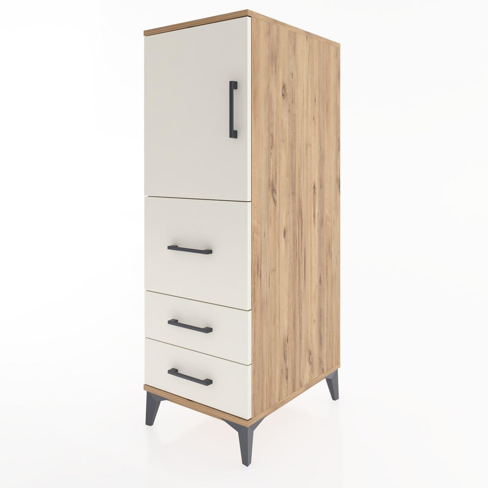 Woodntry Modular Cabinet Pine 44x59x122 cm with Doors and Drawers KC14-3