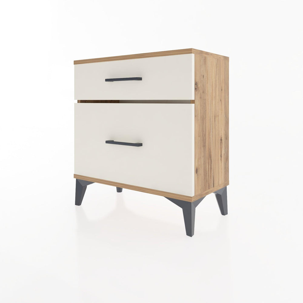 Woodntry Modular Nightstand Pine 60x30x52 cm with Drawers and Shelves CR14-3