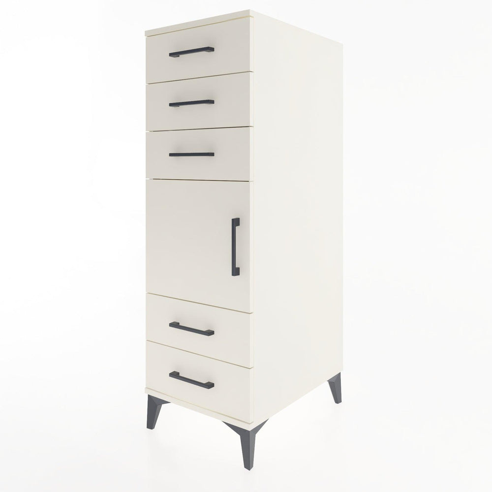 Woodntry Modüler Dolap Aytaşı 44x30x122 cm Kapaklı ve Çekmeceli KC65-1