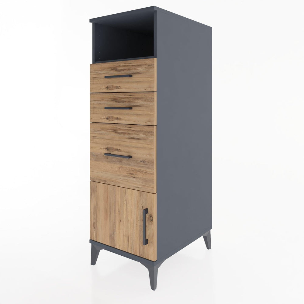 Woodntry Modular Cabinet Anthracite 44x59x122 cm Functional F115-2