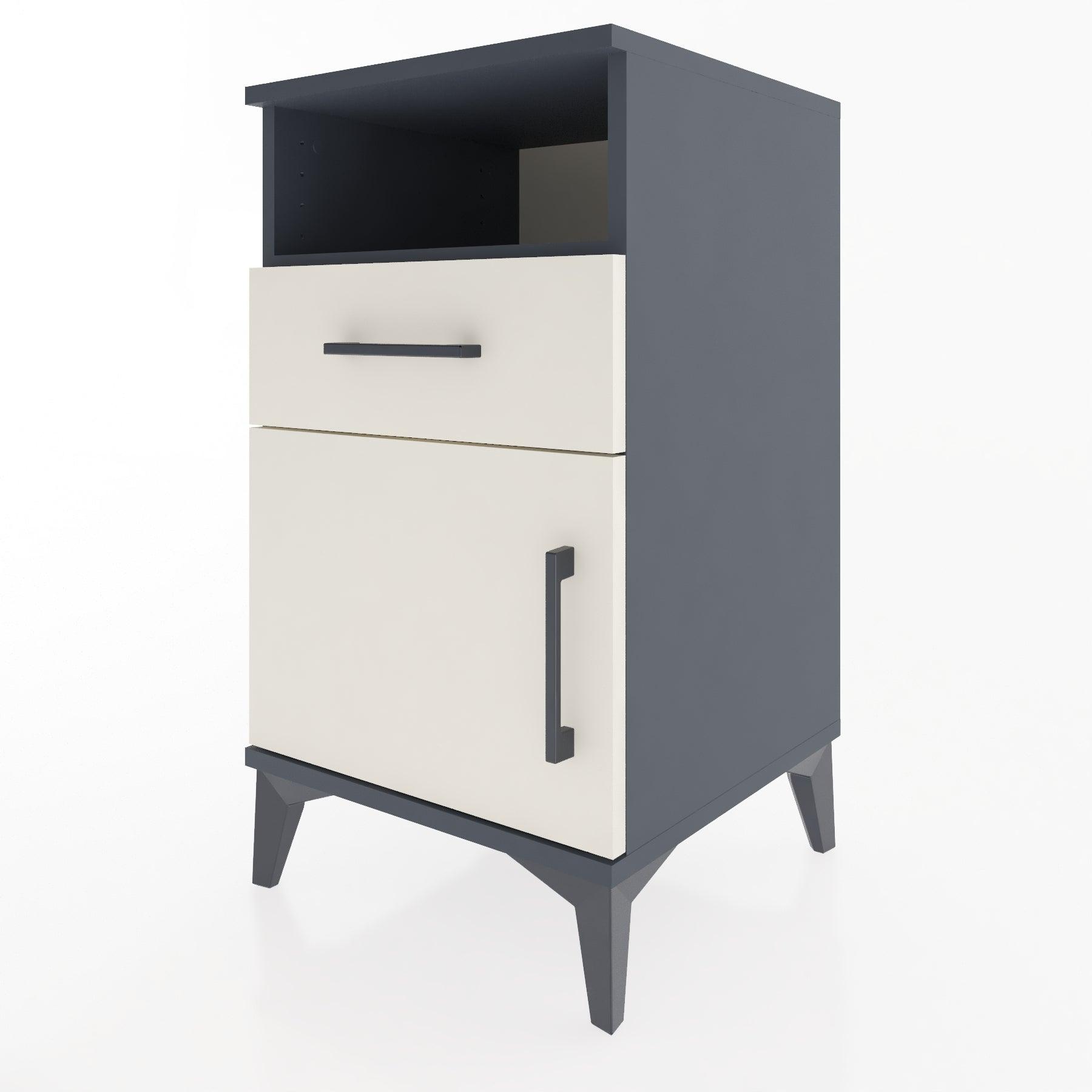 Woodntry Modular Nightstand Anthracite 44x44x68 cm Functional F15-2