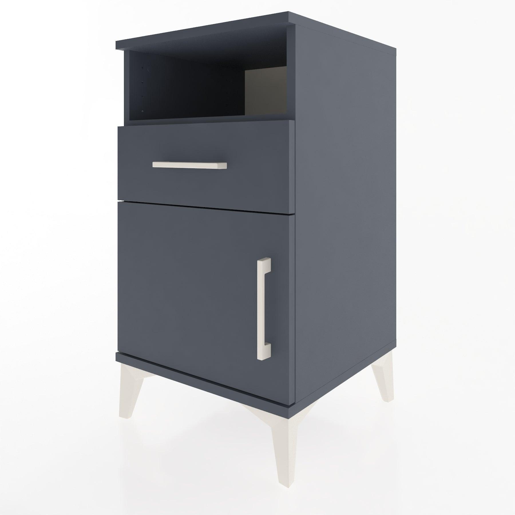 Woodntry Modular Nightstand Anthracite 44x44x68 cm Functional F15-2