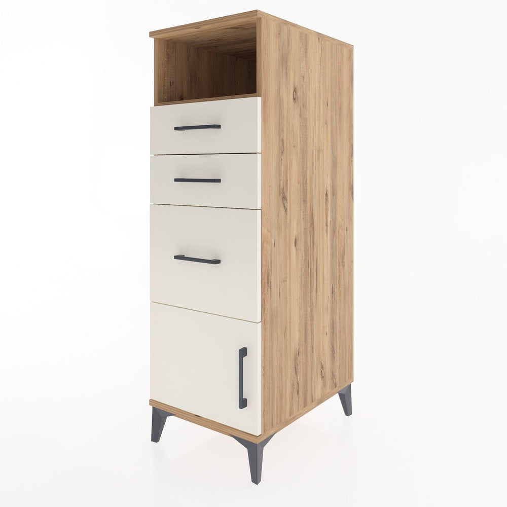 Woodntry Modüler Dolap Çam 44x30x122 cm Fonksiyonel F115-3