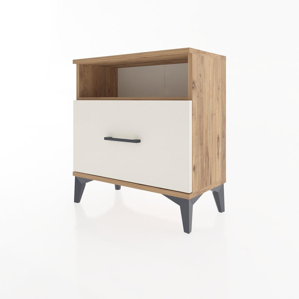 Woodntry Modular Nightstand Pine 60x30x52 cm with Drawers and Shelves CR15-3
