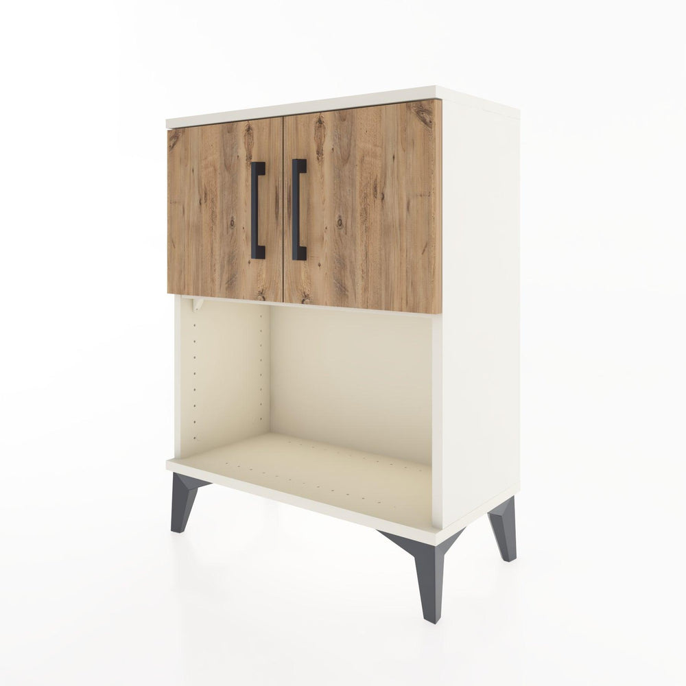 Woodntry Modular Nightstand Moonstone 60x30x68 cm with Cover and Shelf KR16-1