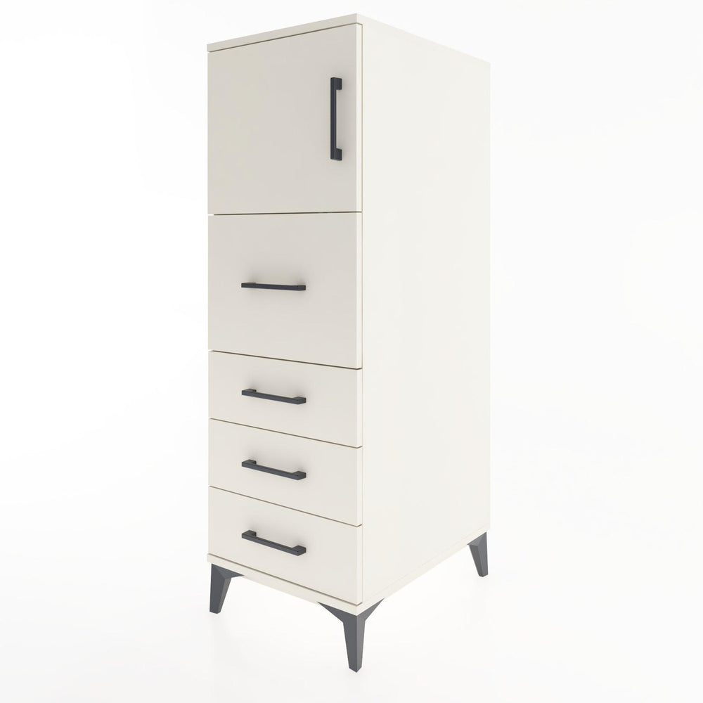 Woodntry Modüler Dolap Aytaşı 44x59x122 cm Kapaklı ve Çekmeceli KC16-1