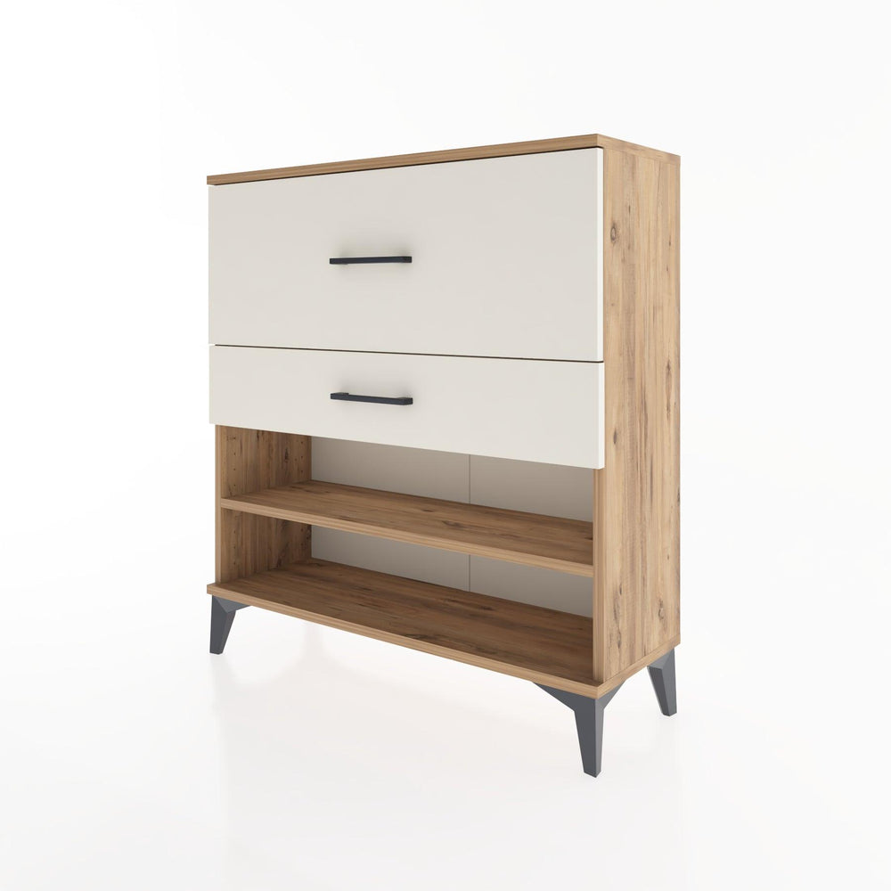 Woodntry Modular Dresser Pine 88x30x84 cm with Drawers and Shelves CR16-3