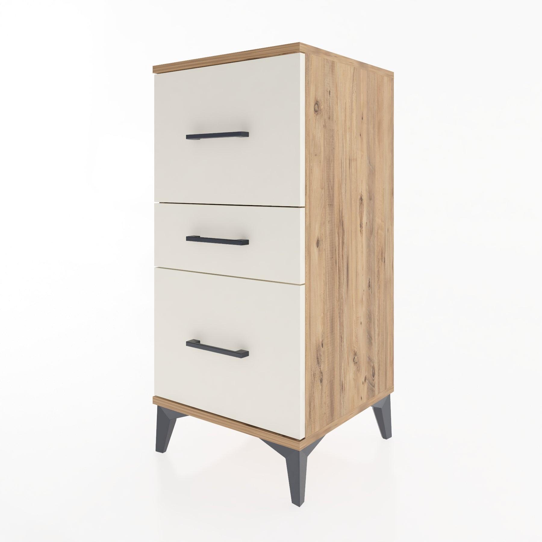Woodntry Modular Nightstand Pine 44x44x84 cm Drawer C16-3