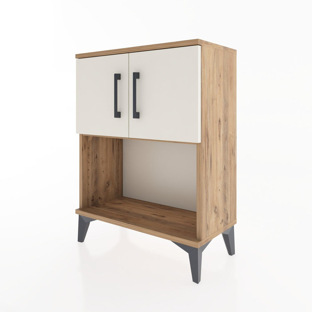 Woodntry Modular Nightstand Pine 60x30x68 cm with Cover and Shelf KR16-3
