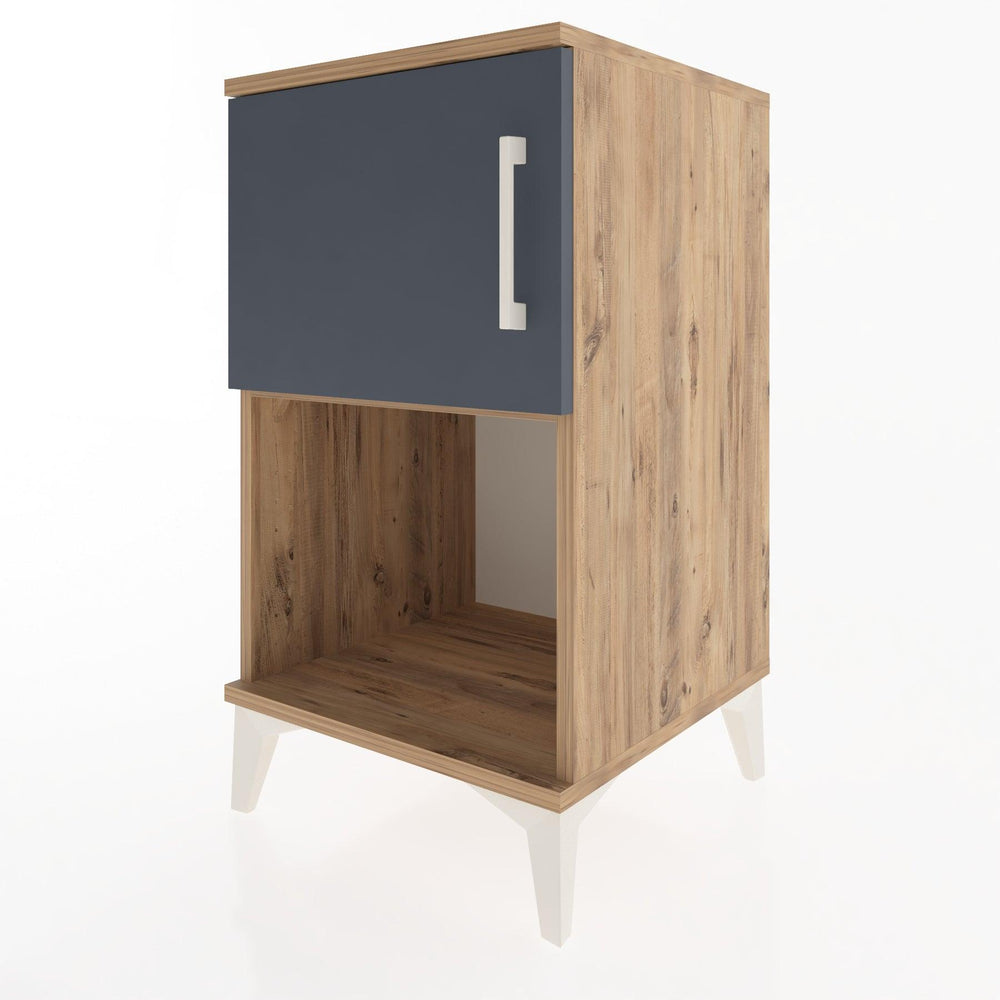 Woodntry Modular Nightstand Pine 44x44x68 cm with Cover and Shelf KR16-3