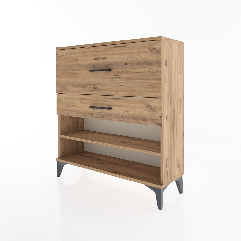 Woodntry Modular Dresser Pine 88x30x84 cm with Drawers and Shelves CR16-3