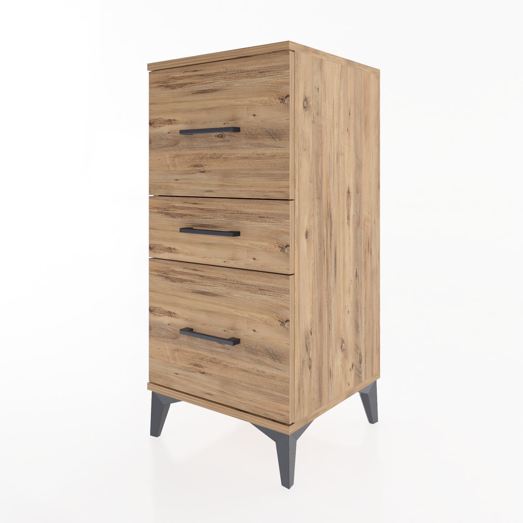 Woodntry Modular Nightstand Pine 44x44x84 cm Drawer C16-3