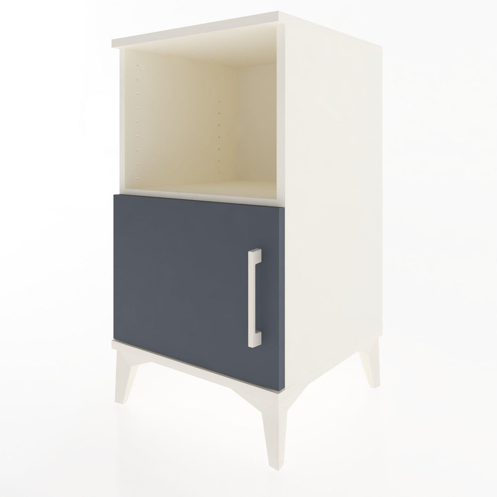 Woodntry Modular Nightstand Moonstone 44x44x68 cm with Cover and Shelf KR17-1
