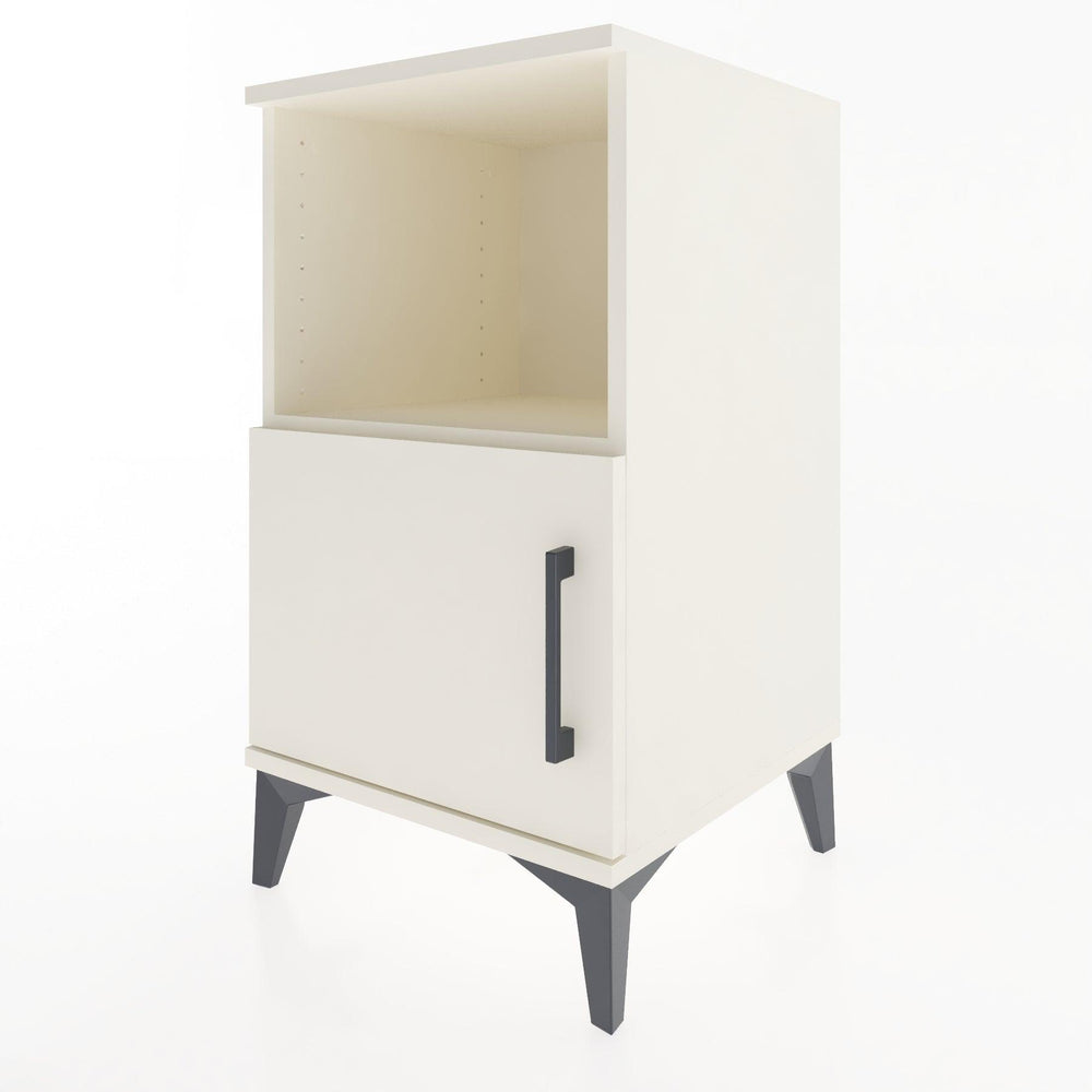 Woodntry Modular Nightstand Moonstone 44x44x68 cm with Cover and Shelf KR17-1