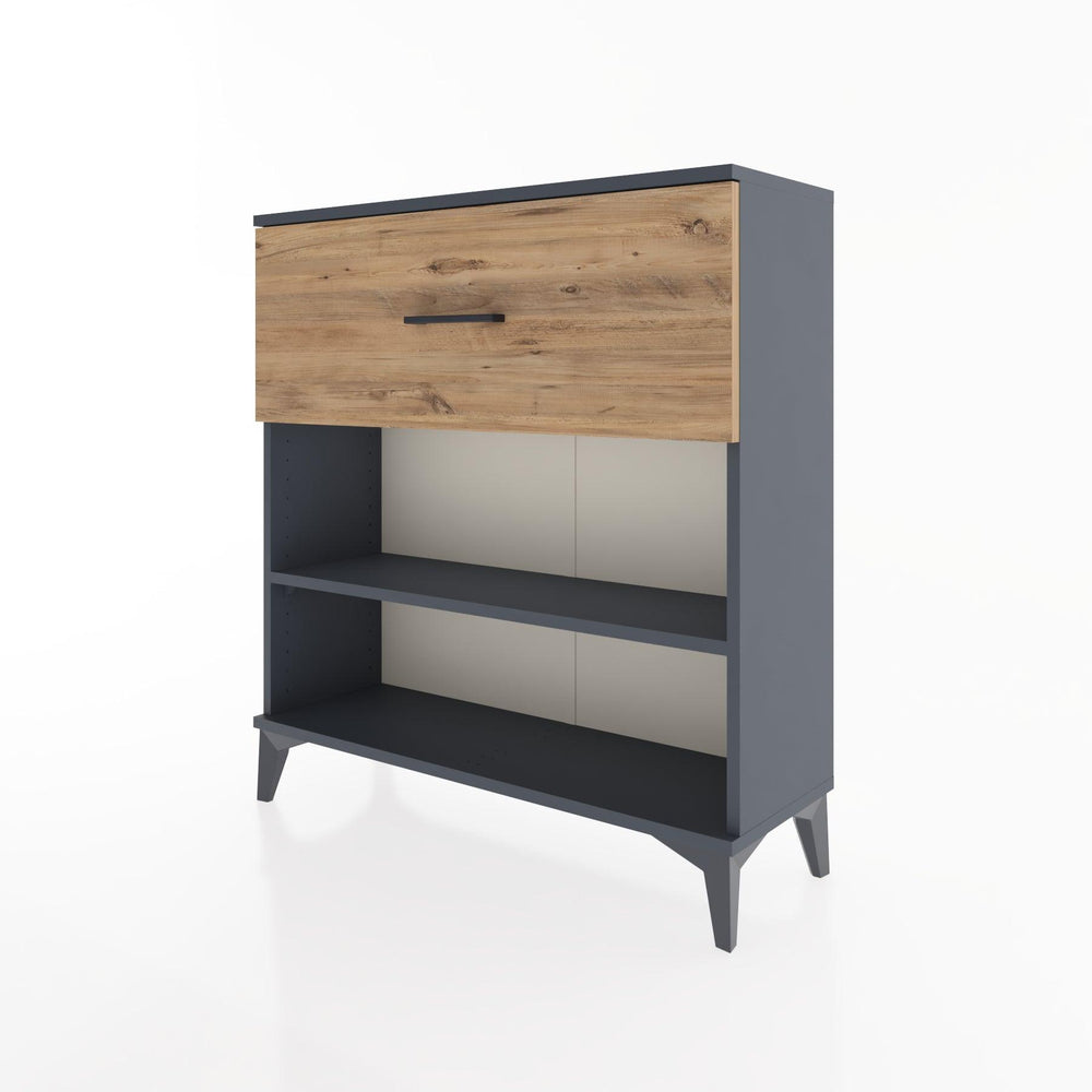 Woodntry Modular Dresser Anthracite 88x30x84 cm with Drawers and Shelves CR17-2