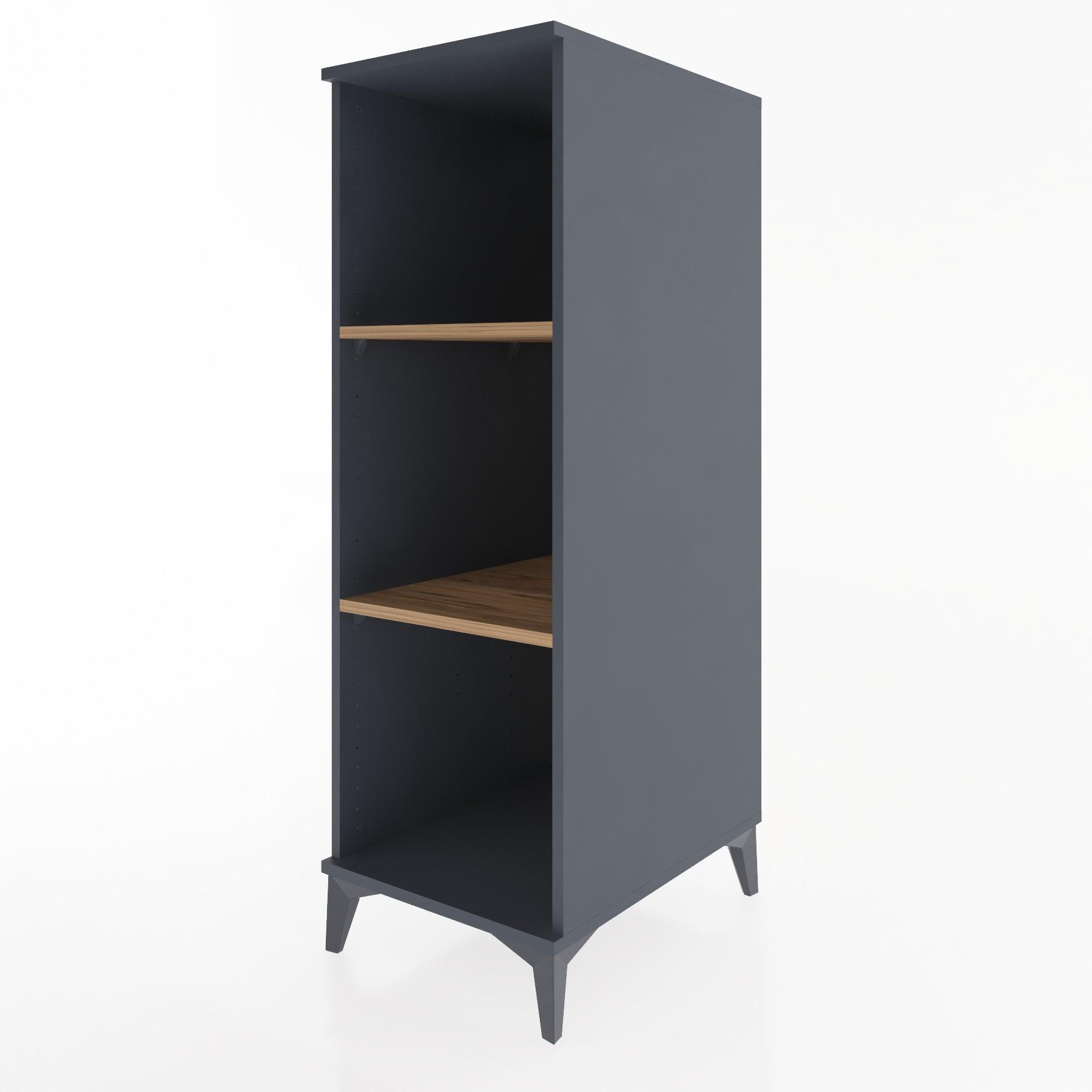 Woodntry Modular Cabinet Anthracite 44x30x122 cm with Shelves R67-2
