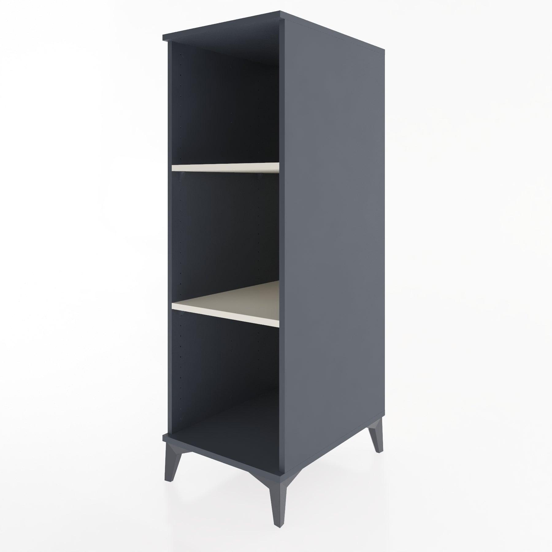 Woodntry Modular Cabinet Anthracite 44x30x122 cm with Shelves R67-2