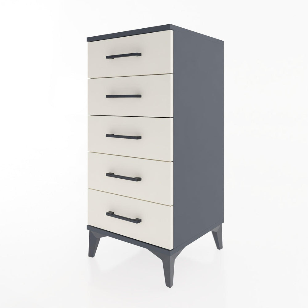 Woodntry Modular Nightstand Anthracite 44x44x84 cm Drawer C17-2